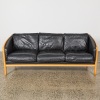 A Danish Beech And Leather Sofa - 2