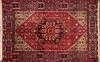 A Hand Knotted Richly Coloured Wool Hamadan Rug