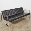 A Mid-Century Bauhaus Style Steel And Leather Sofa Af - 2