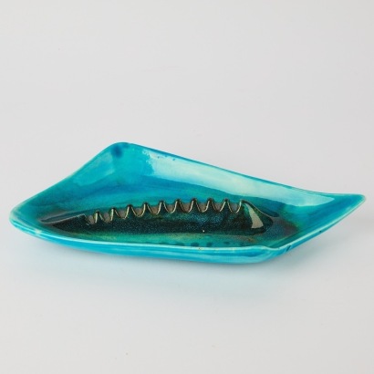 A Mid-Century Drip Glaze Dish