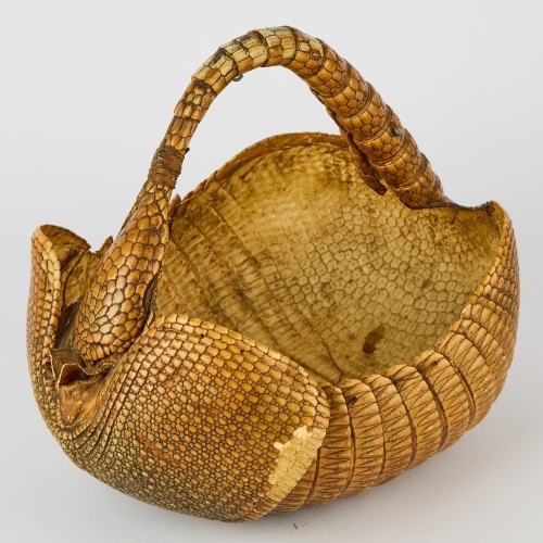 An Antique Taxidermy Armadillo Bag
