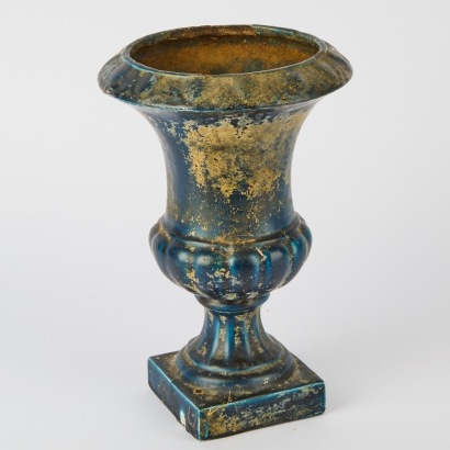 A Cast Iron Urn