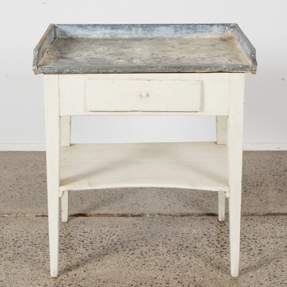 A Tin Topped Washstand