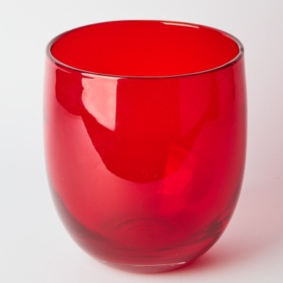 A Mid-Century Scandinavian Ruby Red Bowl