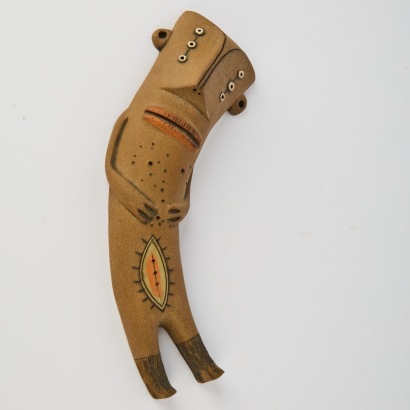 A Luciano Polverigiaivi Three Eyes Ceramic