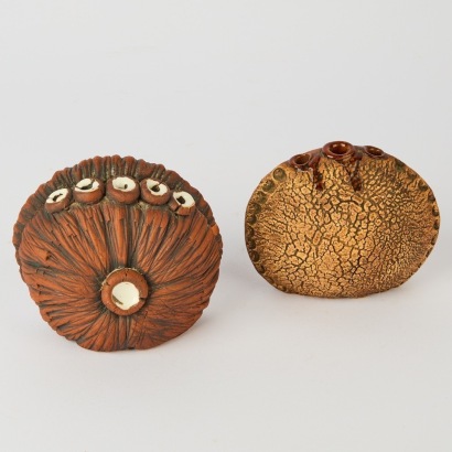 A Pair of Studio Ceramics Bud Vases