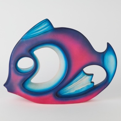 A Postmodern Ceramic Fish By B.J Wells