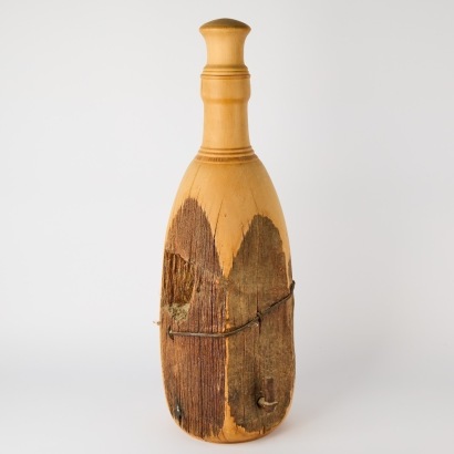A Large New Zealand Totara Post Bottle Form