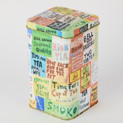A Dick Frizzell Tea Tin