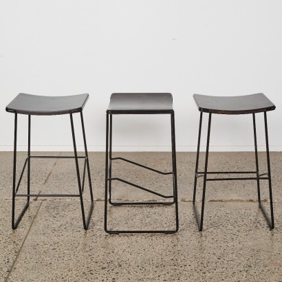 A Trio of Tim Webber &lsquo;Wrap&rsquo; Bar Stools