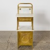 An Antique Art Nouveau Brass and Marble Nightstand - 2