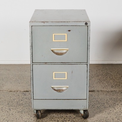 A Large Metal Filing Cabinet