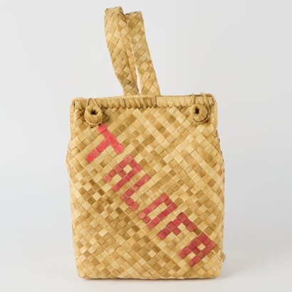 A Handwoven Flax Backpack