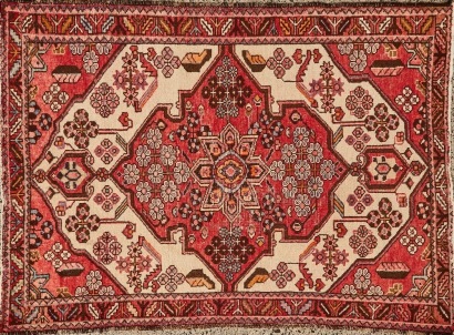 An Early 20th Century Hand Knotted Persian Hamadan Rug