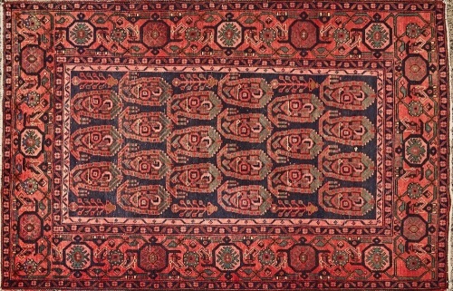 An Early 20th Century Hand Knotted Persian Hamadan Rug