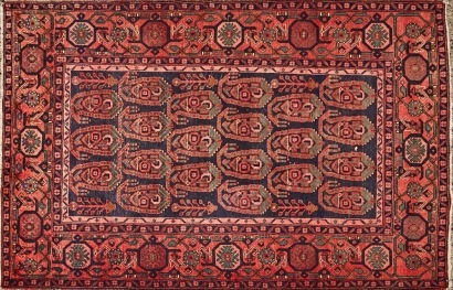 An Early 20th Century Hand Knotted Persian Hamadan Rug