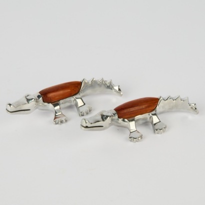 A Pair of Decorative Crocodiles