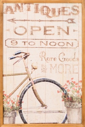 An "Antiques" Wall Hanging