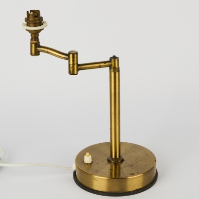 A Brass Adjustable Table Lamp