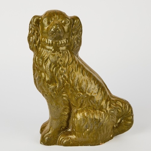 A Homebush Saltglazed Mantle Dog