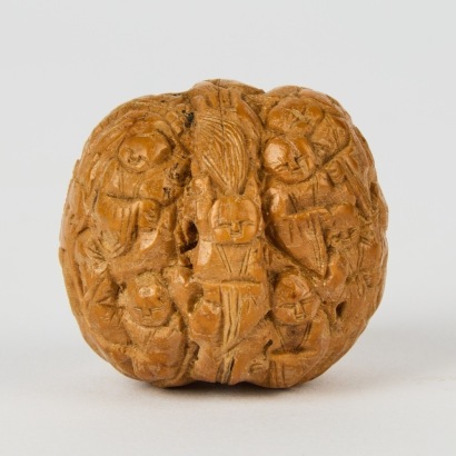 A Chinese Finely Carved Walnut
