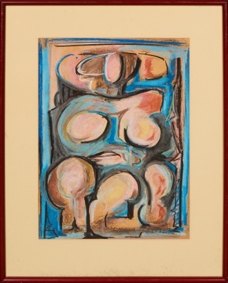 An Original Abstract Framed Artwork By Glover