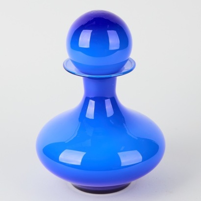 A Glass Bottle by Erik Hofland for Kosta Boda