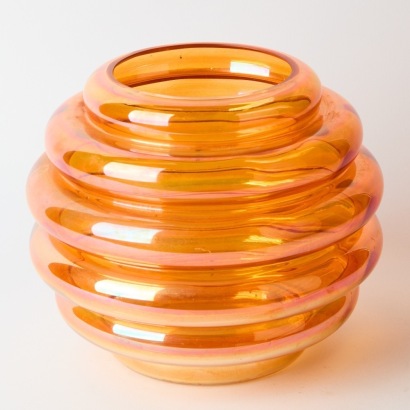 A Vintage Glass Beehive Shade