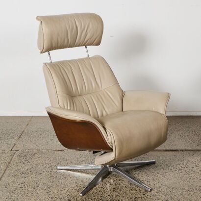 An IMG Leather Electric Recliner