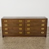 A Danske M&oslash;bler Mid-Century Teak Lowboy With Brass Hardware AF