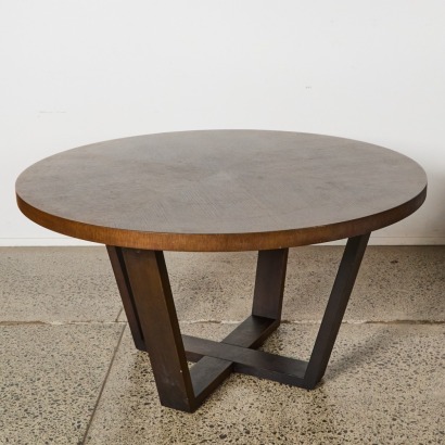 A Walnut Veneer Dining Table