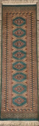 A Machine Knit Afghan Bokhara Runner