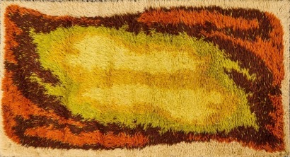 A Mid-Century Rya Rug