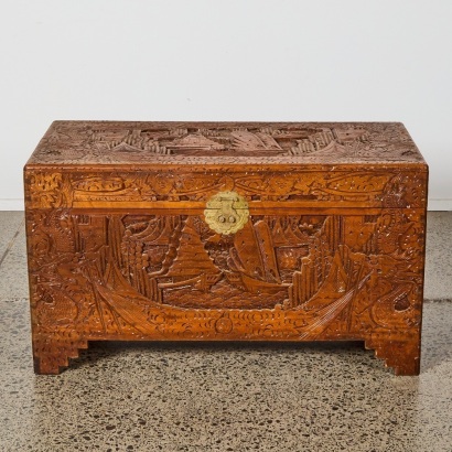 A Vintage Camphor Chest Made in Hong Kong