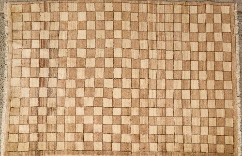 A Checked Gabbeh Rug