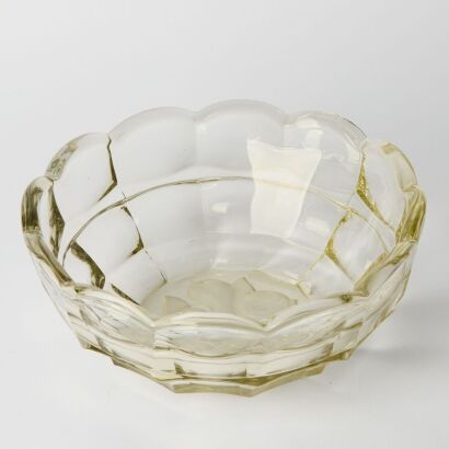 An Art Deco Etched Fruit Bowl