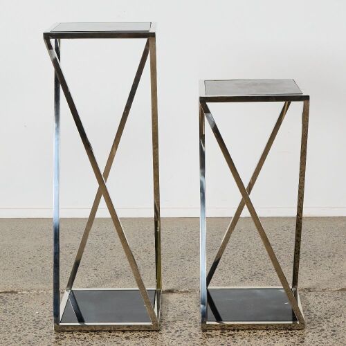 A Pair of Post Modern Display Stands