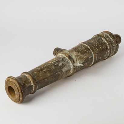 A Cast Iron Cannon Barrel