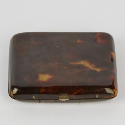 A Tortoise Shell Cigarette Case