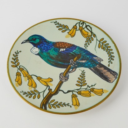 A Gouda Hand-Painted Gibson's & Paterson Ceramic Tui Plate