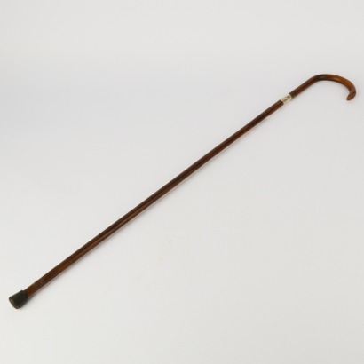 An Antique Sterling Silver Collated Walking Cane