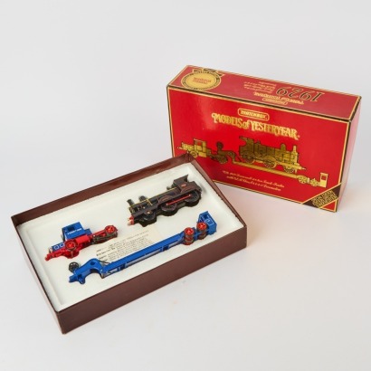A Matchbox Models of Yesteryear Ys-16 1929 Scammel 100 Ton Truck Trailer With Ger Class E4 Locomotive