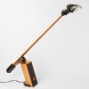 A Postmodern Wooden Counterbalance Desk Lamp c.1990s