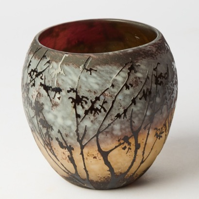A Galle Style Cameo Glass Vase