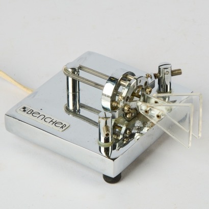 A Bencher Chrome Morse Code Paddle Key BY-2