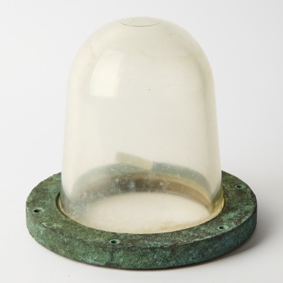 A Heavy Duty Brass and Glass 'Explosion Proof' Bulkhead Light