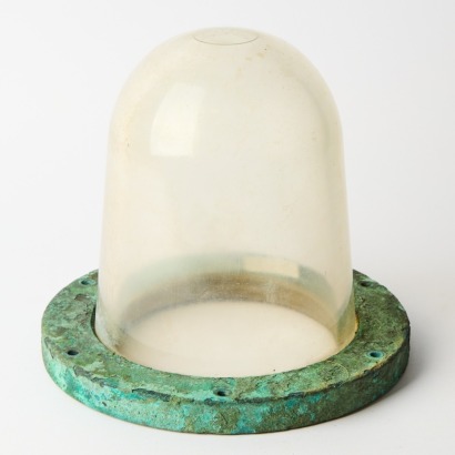 A Heavy Duty Brass and Glass 'Explosion Proof' Bulkhead Light