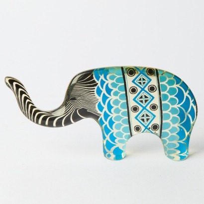 A Mid-Century Abraham Palatnik Lucite Elephant, Brazil