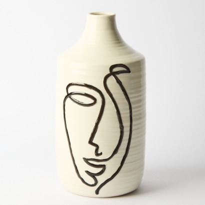 A Postmodern Faced Vase