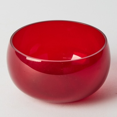 A Hand Blown Glass Dish